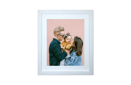 12" x 10" White Framed Print