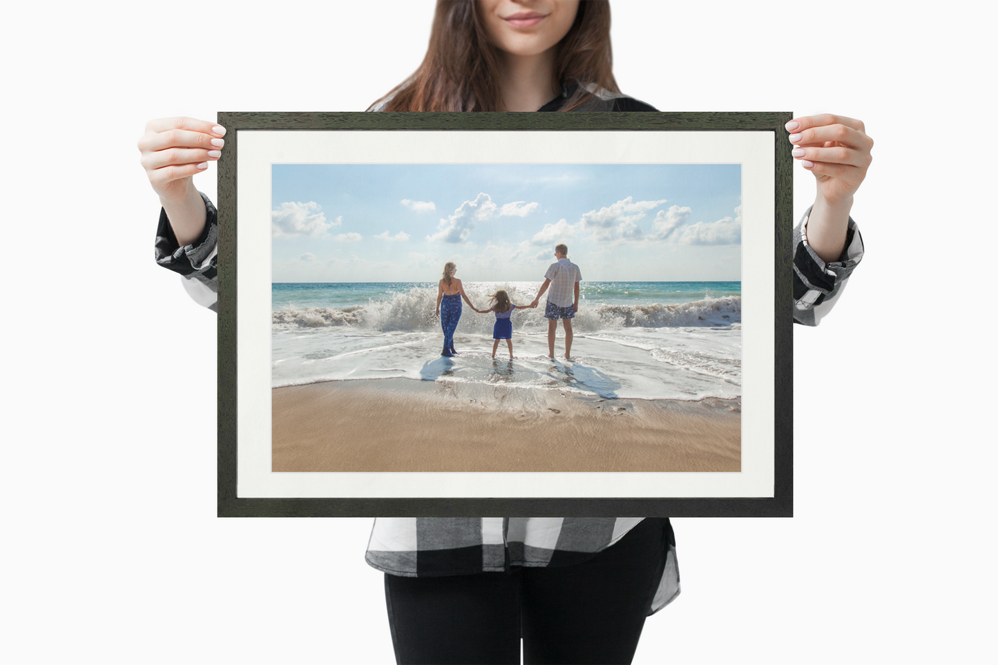 22" x 16" Large Black Framed Print