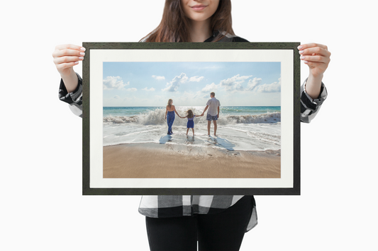 22" x 16" Large Black Framed Print